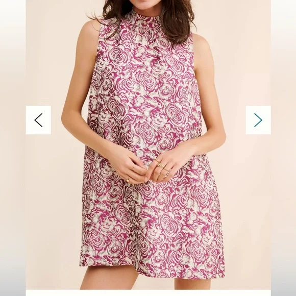 Anthropologie Sunday in Brooklyn Brocade Mini Shift Dress - Picture 4 of 5